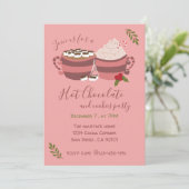 Coca chaud et biscuits Invitation à la fête de Noë (Debout devant)