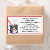 Coca chaud Mix Étiquette Cuisine étiquettes cadeau (En situation)