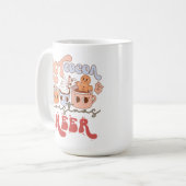 Coca chaud Noël Cheer Boire du café Mug (Devant gauche)