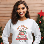 Coca chaud rétro et films de Noël Sweatshirt