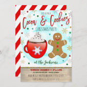 Coca-Cola et Cookies Invitation à la fête de Noël (Devant / Derrière)