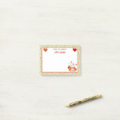 Coca et biscuits de Noël Green Post-it (Sur un bureau)