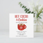 Coca et biscuits Fête de Noël Invitation (Debout devant)