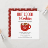 Coca et biscuits Fête de Noël Invitation (Devant/Arrière en situation)