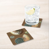 Coca Shell Vierkante Kartonnen Onderzetter (Insitu)