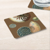 Coca Shell Vierkante Kartonnen Onderzetter (Schuin)