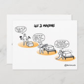 Cocaching Card: "De drie mazen" Briefkaart (Voorkant / Achterkant)