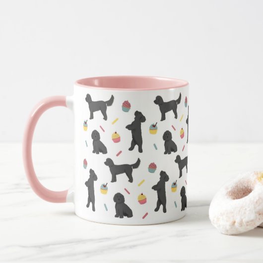 Cocapos noirs et cakes Mug (Avec donut)