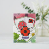 Coccinelle adore lire Carte postale (Debout devant)