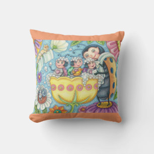 Coccinelle bain moussant COUSSIN DÉCORATIF FAMILLE