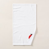 Coccinelle brodée (Serviette à main)