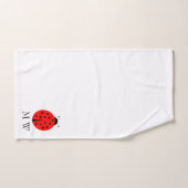 Coccinelle brodée (Serviette à main)