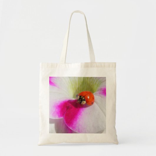 Coccinelle sur le pétunia - Sac (Devant)