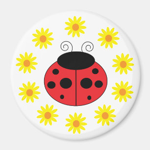 Coccinelles et aimant de fleurs