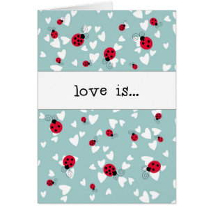 Coccinelles et coeurs - l'amour est…