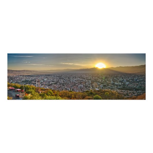 Cochabamba Panoramic Foto Afdruk (Voorkant)