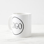 Coche de logo personnalisée sur la tasse de café (Devant gauche)