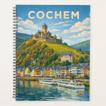 Cochem Allemagne Art de voyage vintage