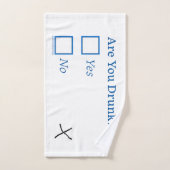 Cochez les cases SlipperyJoe's Are You Drunk marte (Serviette à main)