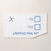 Cochez les cases SlipperyJoe's Are You Drunk marte (Serviette à main)