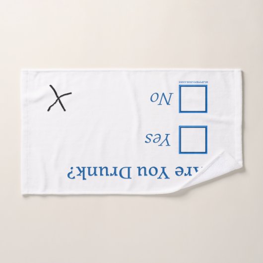 Cochez les cases SlipperyJoe's Are You Drunk marte (Serviette à main)