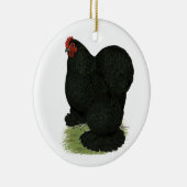 Cochin: Black Hen Keramisch Ornament (Rechts)