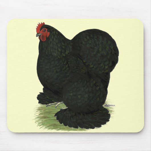 Cochin: Black Hen Muismat (Voorkant)