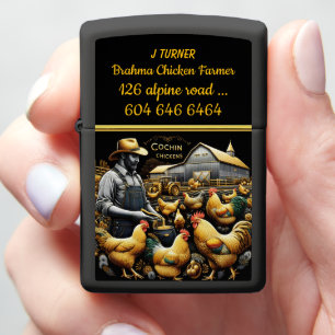 Cochin boer met gouden kippen