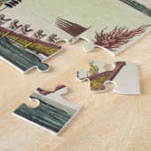 Cochin Chinese schepen, illustratie van Le Costum Legpuzzel (Zijkant)