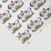 Cochin Columbian Bantams Tissuepapier (Detail)