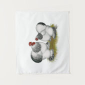 Cochin Columbian Bantams Wandkleed (Voorkant)