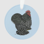 Cochin: gebotteld rooster ornament (voorkant)