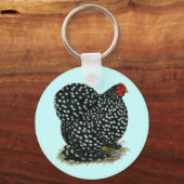Cochin Mottled Hen Sleutelhanger (Voorkant)