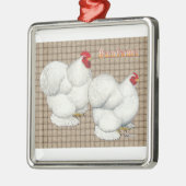 Cochin: witte balken metalen ornament (Links)