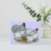 Cochin: Zelfblauw Briefkaart (Staand voorkant)