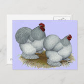 Cochin: Zelfblauw Briefkaart (Voorkant / Achterkant)