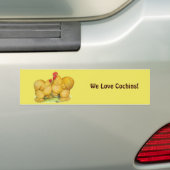 Cochins Buff Pair Bumpersticker (Op auto)