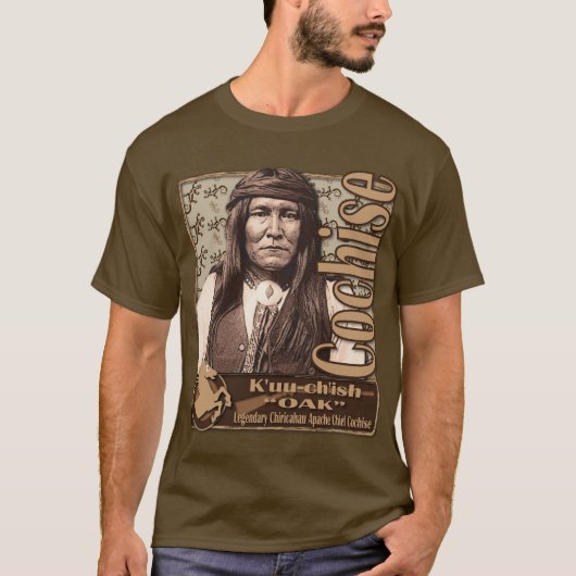 Cochise Chiricahua Apache Chief T-shirt (Voorkant)