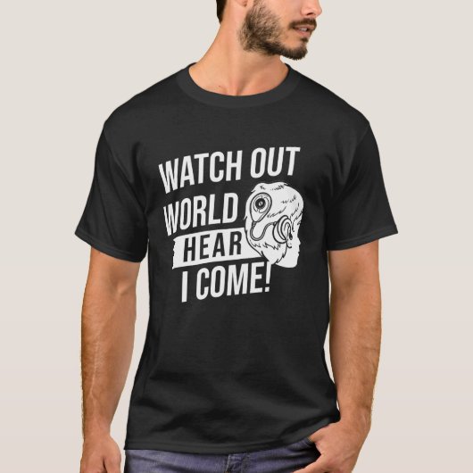 Cochlear Implant  Deaf Awareness T-shirt (Voorkant)