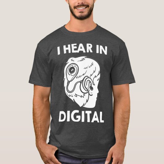 Cochlear Implant Gift Deaf Awareness T-shirt (Voorkant)