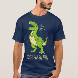Cochlearsaurus doaf moeilijk te horen doof t-shirt