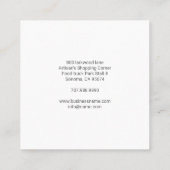 Cochon avec ailes barbecue Carré Carte de visite (Dos)