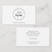 Cochon avec ailes barbecue Carré Carte de visite (Devant / Derrière)