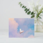 cochon avec ailes carte postale (Debout devant)