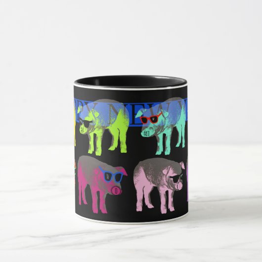Cochon chinois Nouvel An 2019 Pop Combo Mug (Centre)