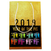 Cochon chinois Nouvel An Zodiac Anniversaire M Sac (Devant)