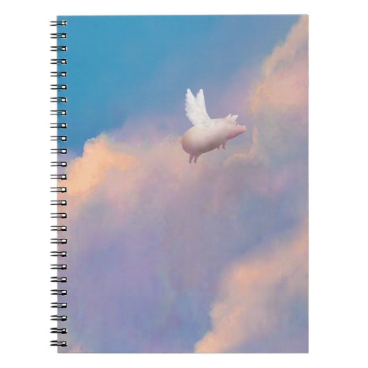 cochon dans cahier ciel (Devant)
