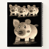 Cochon de Carnet spirale (Dos)