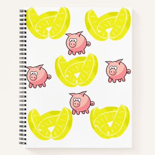Cochon de Carnet spirale (Devant)
