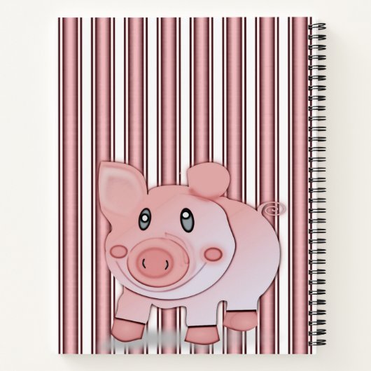 Cochon de Carnet spirale (Dos)